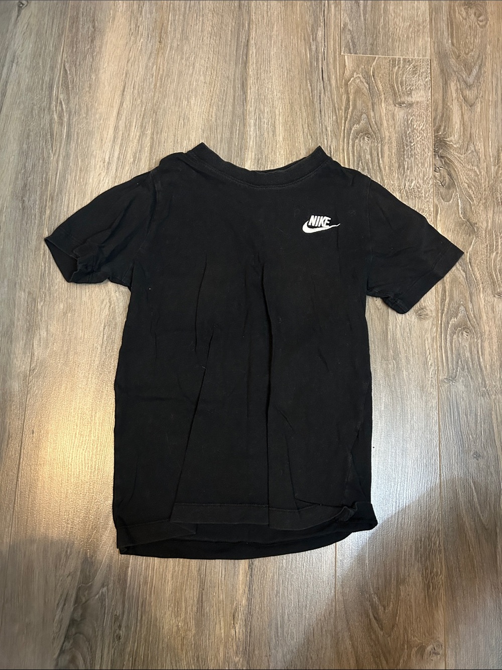 Nike Black Short Sleeve Tee with White Swoosh